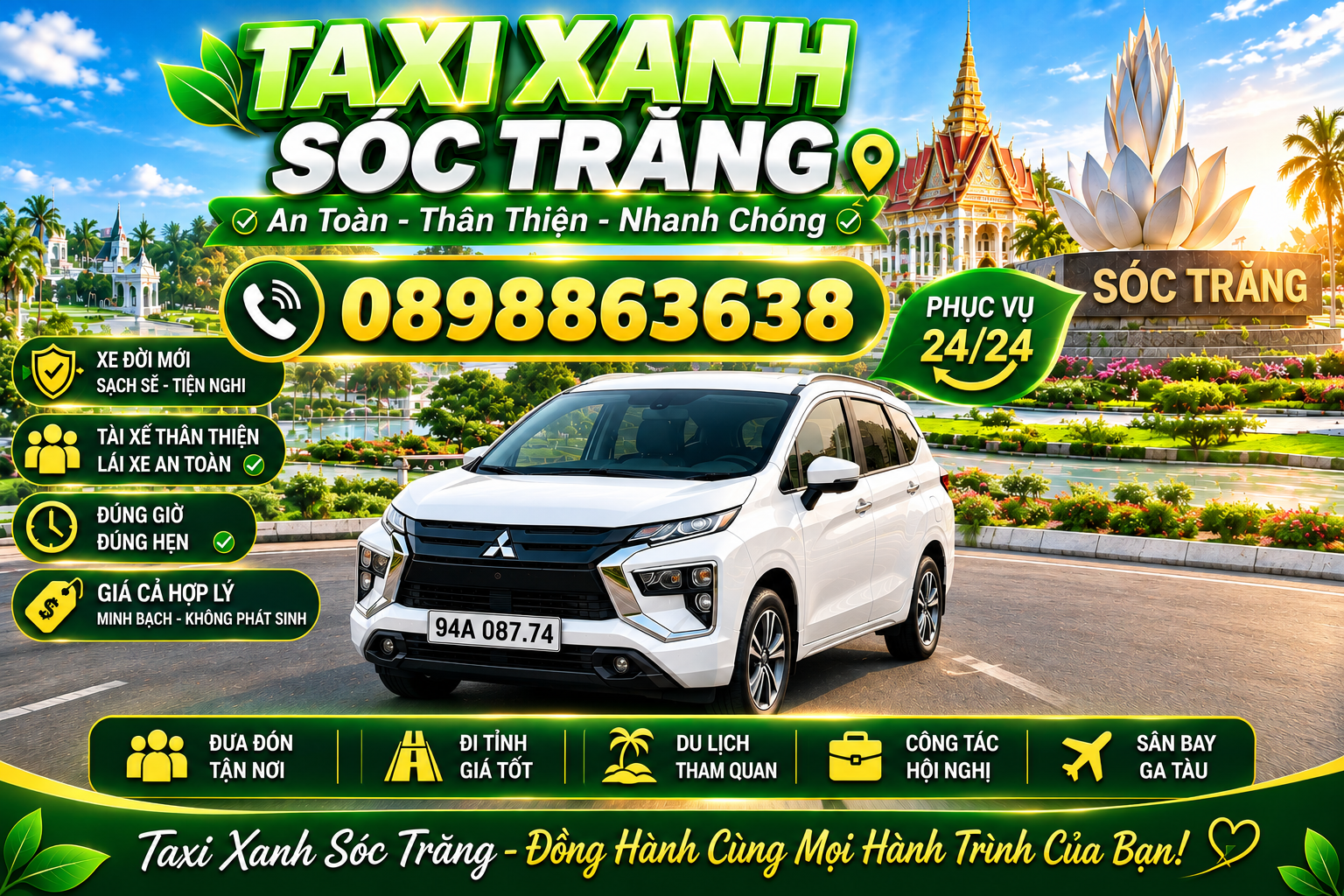 Taxi Xanh Sóc Trăng